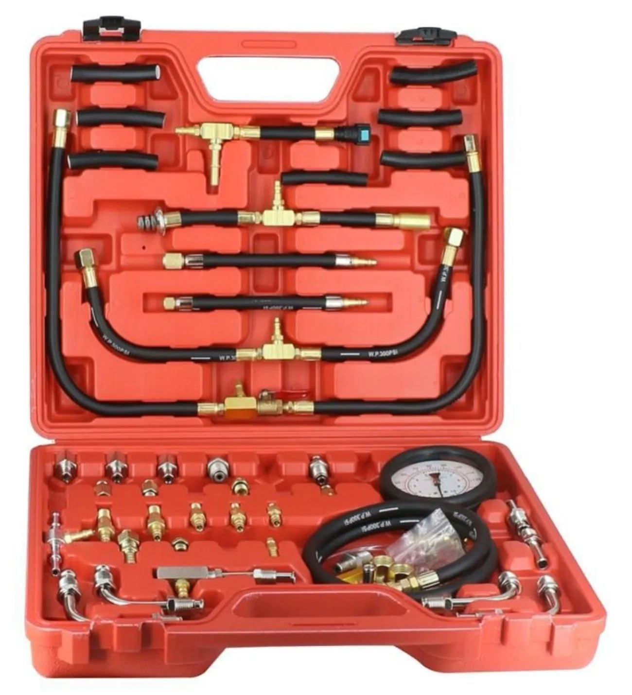 Nt Tools Yakıt Sistemi Basıncı Test Cihazı Basınç Ölçer Ölçme Kiti Seti (45 PARÇA)