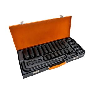 6096 1/2" Havalı Lokma Takımı Metal Kutulu 27 Parça