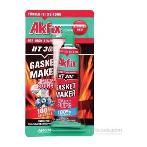 Akfix Ht300 Yüksek Isı Silikonu (535385228)-Kırmızı