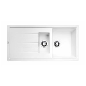 Atlante Granit Eviyе 1,5 Gözlü Beyaz 285600 | Şık ve Dayanıklı Granit Eviyesi