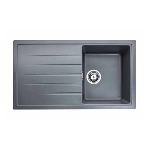 Atlante Tek Damlalıklı Antrasit Granit Mutfak Eviyesi 285602