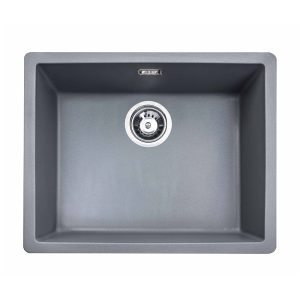 Atlante Granit Evye Tekli Alttan Yapıştırma Antrasit 285605 | Modern ve Dayanıklı Mutfak Evyesi