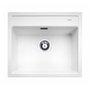 Atlante Granit Eviyе Tekli Üstten Yapıştırma Beyaz 285604 | Modern ve Dayanıklı Granit Eviyesi