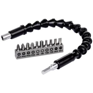 Bosch 10 Parça Vidalama+Uzatma Adaptörü (30cm) Plastik - 2608522377