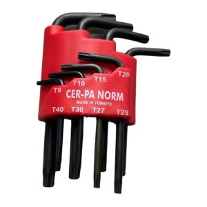 Cer-pa Norm Kısa Torq Alyan Anahtar Seti 8 Parça Allen