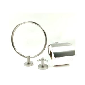 Dekor Banyo 3'lü Set F 500 Set Havluluk Kağıtlık İkili Askı Krom