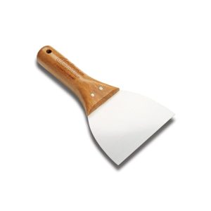 Dekor Macun Ispatulası Ahşap Saplı Paslanmaz Çelik 6cm