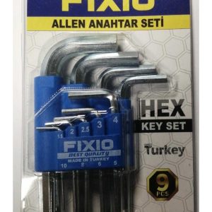Fıxıo Kısa Allen Anahtar Seti 9 Parça Fa 1009