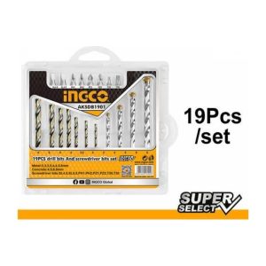 Ingco Aksdb1901 Matkap Ucu ve Vida Seti 19 Pcs