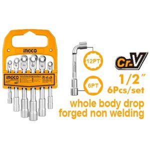 İngco Endüstriyel 6 Lı L-Açılı Lokma Anahtar Seti Laswt0601