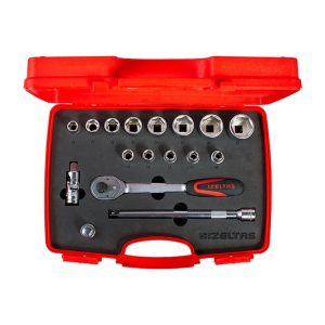 İzeltaş 1113 1/2 Altı Köşe Lokma Anahtar Takımı 17 Parça 1113002017