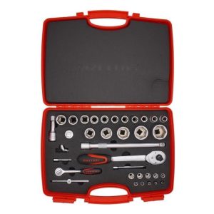 İzeltaş 1113 Lokma Anahtar Takımı 1/2-1/4" Altı Köşe 35 Parça - 1113001038