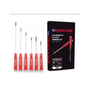 İzeltaş 4500 Klemens Elektronikçi Tornavida Seti 6'lı – 4500008106