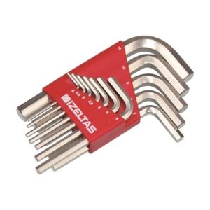 İzeltaş Allen Anahtar Takımı Altı Köşe Kısa Boy 12 Parça - 4900003112