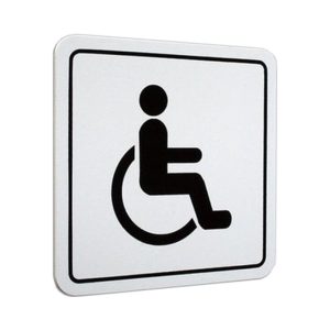 İzmir Fırça 12x12 Cm Sembol Engelli Wc Pvc Tabela İz-552203 Diğer
