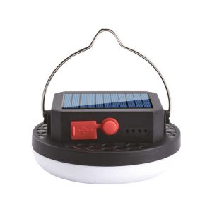 Karia PT-2028 USB ŞARJLI SOLAR KAMP LAMBASI Siyah