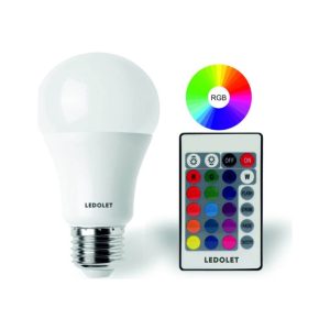 Ledolet Kumandalı Renk Değiştiren 9W Rgb Led Ampul