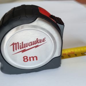 Milwaukee Ağır Hizmet Tipi Şerit Metre İnox Gövde 8mt