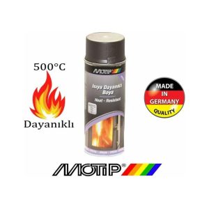 Motip Isıya Dayanıklı Sprey Boya 500 Cc Antrasit Gri 400 Ml