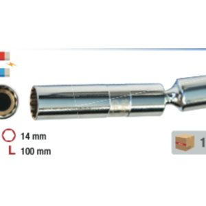 Nt Buji Lokması Mafsallı 3/8'' 14 Mm Manyetik Crv Buji Lokması