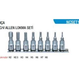 Nt Tools 1/4'' Allen Lokma Takımı 8 Parça Ncset14al