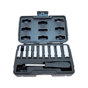 NT Tools NCSETU14 11 Parça 1/4" Altı Köşe CR-V Uzun Lokma Seti