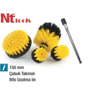 NT Tools NTF22 4 Parça Plastik Matkap Fırça Seti