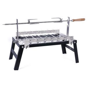 Orcamp Grılon Ateş Üstü Izgara Şiş / Piliç Çevirme Aparatı Or-g-386 Beyaz