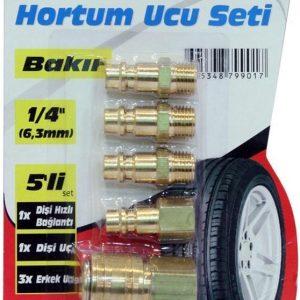 Osco 79901 Bakır Alaşımlı Hortum Ucu Seti 5 Parça