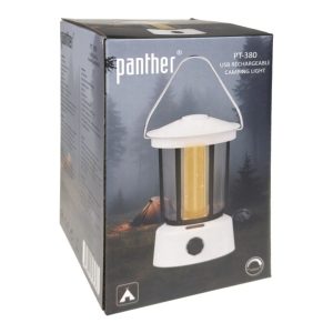 Panther PT-380 Usb Şarjlı Kamp Lambası Siyah