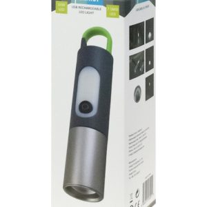 Panther Pt-839 Usb Şarjlı El Feneri Siyah