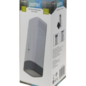 Panther Pt-975 Usb Şarjlı El Feneri Siyah