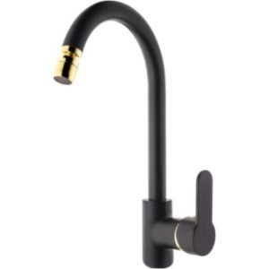 Poli Kristal Mix Kuğu Eviye Bataryası Siyah-Altın Krs202