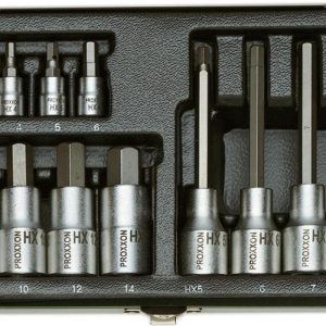 Proxxon 23100 1/4-1/2 18 Parçalı Allen Lokma Takımı