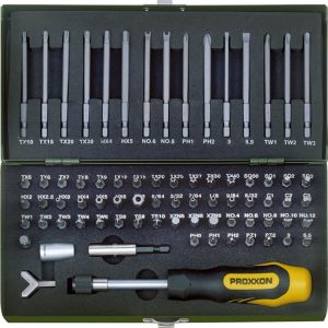 Proxxon 23107 1/4 "tahrik İçin Emniyet Ve Özel Uç Seti. 75 Parça