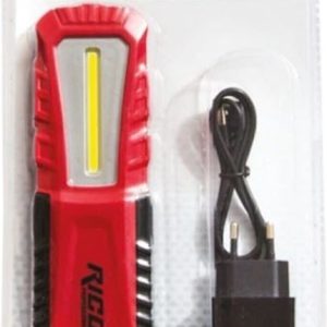 Rico 013-RC0038 420 Lümen Şarjlı Mıktanıslı Led El Feneri Kırmızı - Siyah