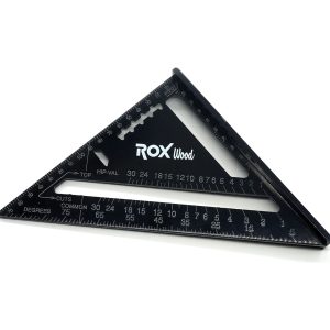 Rox Wood Alüminyum Üçgen Gönye 45 Derece