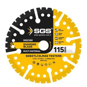 Sgs Çok Amaçlı Multı-materıal Elmas Kesme Diski 115 Mm Sgs2360