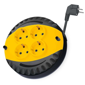 SGS2188 - 5 Metre Makaralı Uzatma Kablo 4 Lü Priz