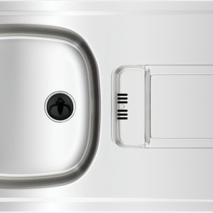 Teka Gravity 45 E- x n 1B 1D 1 Göz 1 Damlalıklı Paslanmaz Çelik Eviye - Mat Krom - 115120042