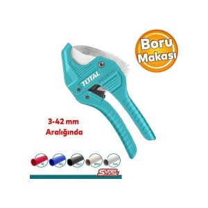 Total Pprc Profesyonel Plastik Tesisat Borusu Boru Kesme Makası 3-42 Mm Çelik