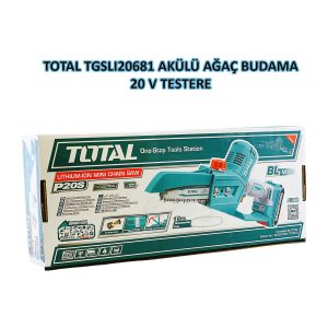 Total TGSLI20681 Çift Akülü Zincirli Testere 20V Li-on Akü