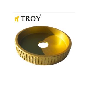 Troy 25091 Avuç Taşlama İçin Ahşap Törpüleme Oyma Diski, 115mm
