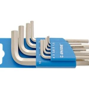 Unior 9 Parça 6 Köşe Allen Anahtar Takımı Kısa