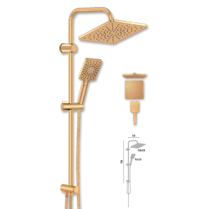 Valtemo Maxima Royal Gold Tepe Duş Seti VS-2693