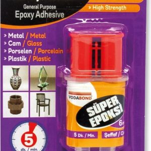 Vodabond Rapid Şırınga Genel Amaçlı Epoksi Yapıştırıcı Şeffaf 6ml