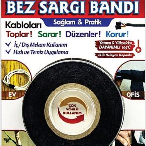 Vodaseal Bez Sargı Bandı 19 Mm X 15 Metre 105 Derece Isıya Dayanıklı Bez Sargı Bandı