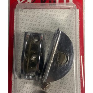 VOLİNİ OVAL CAM ETEJERİ 43 MM KROM 2 Lİ