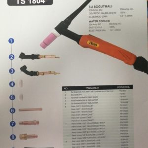 Welder Ts1804 4m Su Soğutmalı Torç Seti Ts184